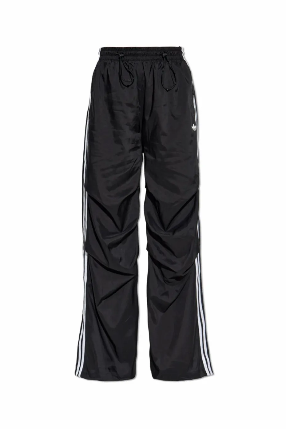 ADIDAS Originals BLACK Sweatpants with ruched legs