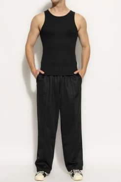 ADIDAS Originals BLACK Sweatpants with straight-leg cut