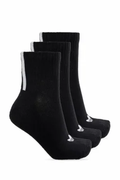 ADIDAS Originals BLACK Triple pack of socks with logo