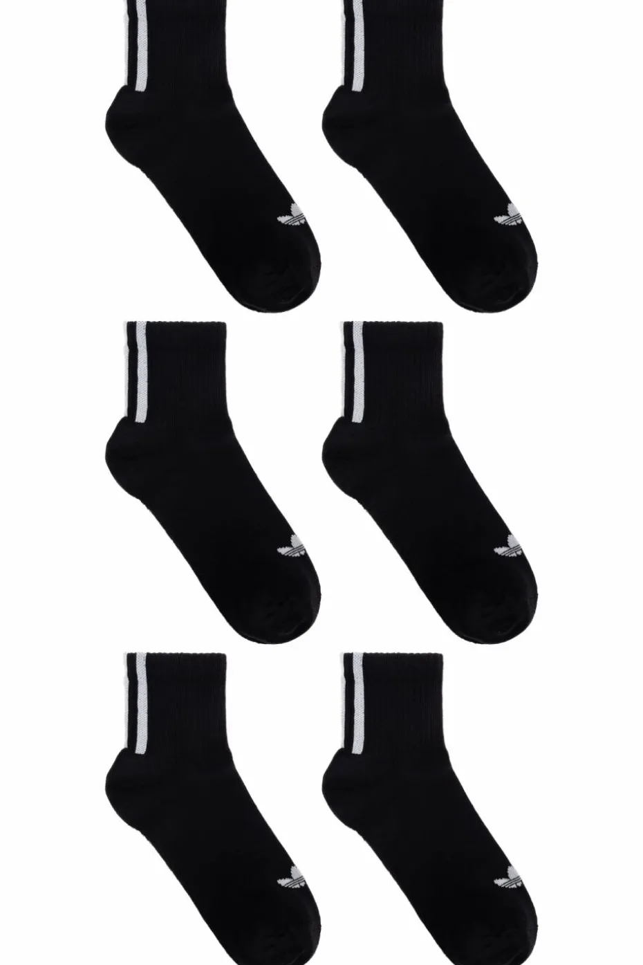 ADIDAS Originals BLACK Triple pack of socks with logo