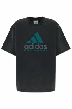 ADIDAS Originals BLACK T-shirt with printed logo