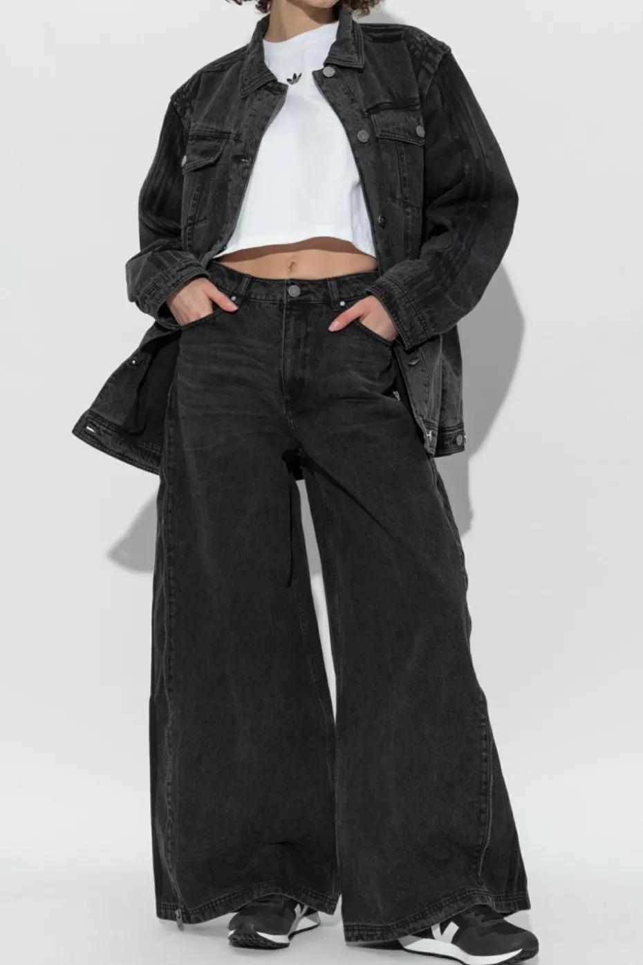 ADIDAS Originals BLACK Wide-leg jeans