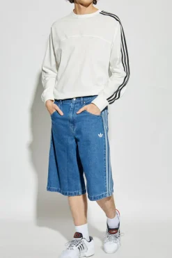 ADIDAS Originals BLUE Denim shorts