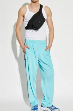 ADIDAS Originals BLUE Sweatpants with straight-leg cut