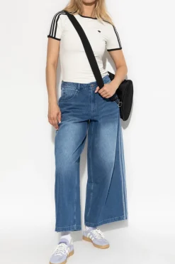 ADIDAS Originals BLUE Wide-leg jeans