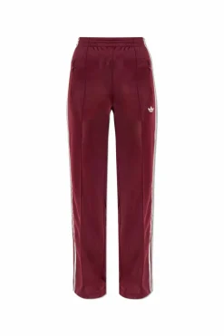 ADIDAS Originals BURGUNDY Sweatpants with straight legs