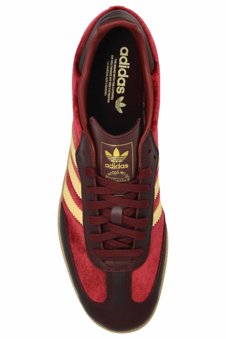ADIDAS Originals BURGUNDY "SAMBA OG W" sports shoes
