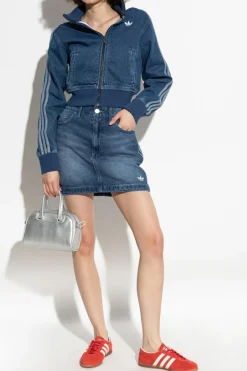 ADIDAS Originals NAVY BLUE Denim skirt