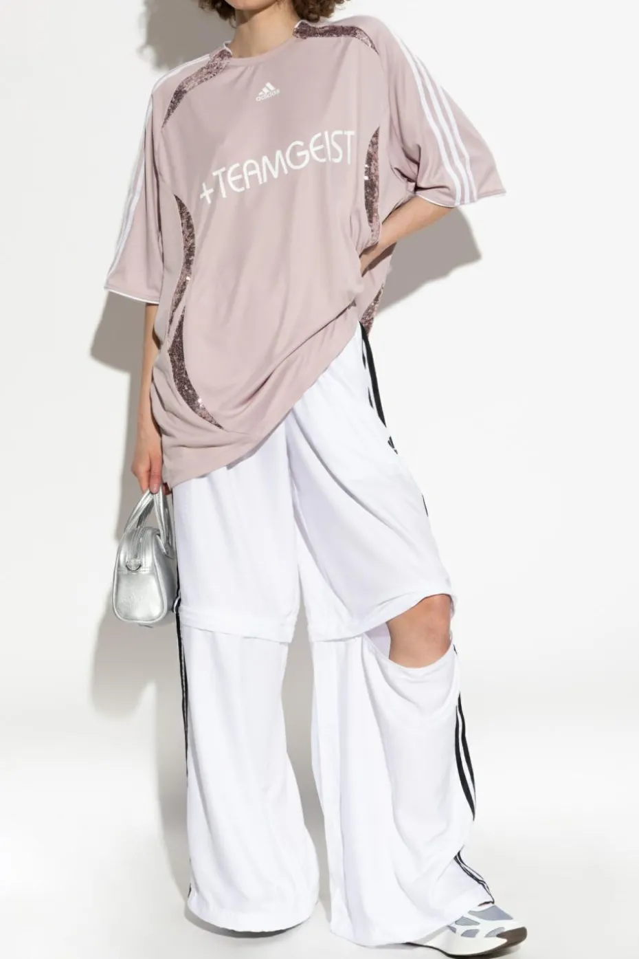 ADIDAS Originals PINK T-shirt with sequins
