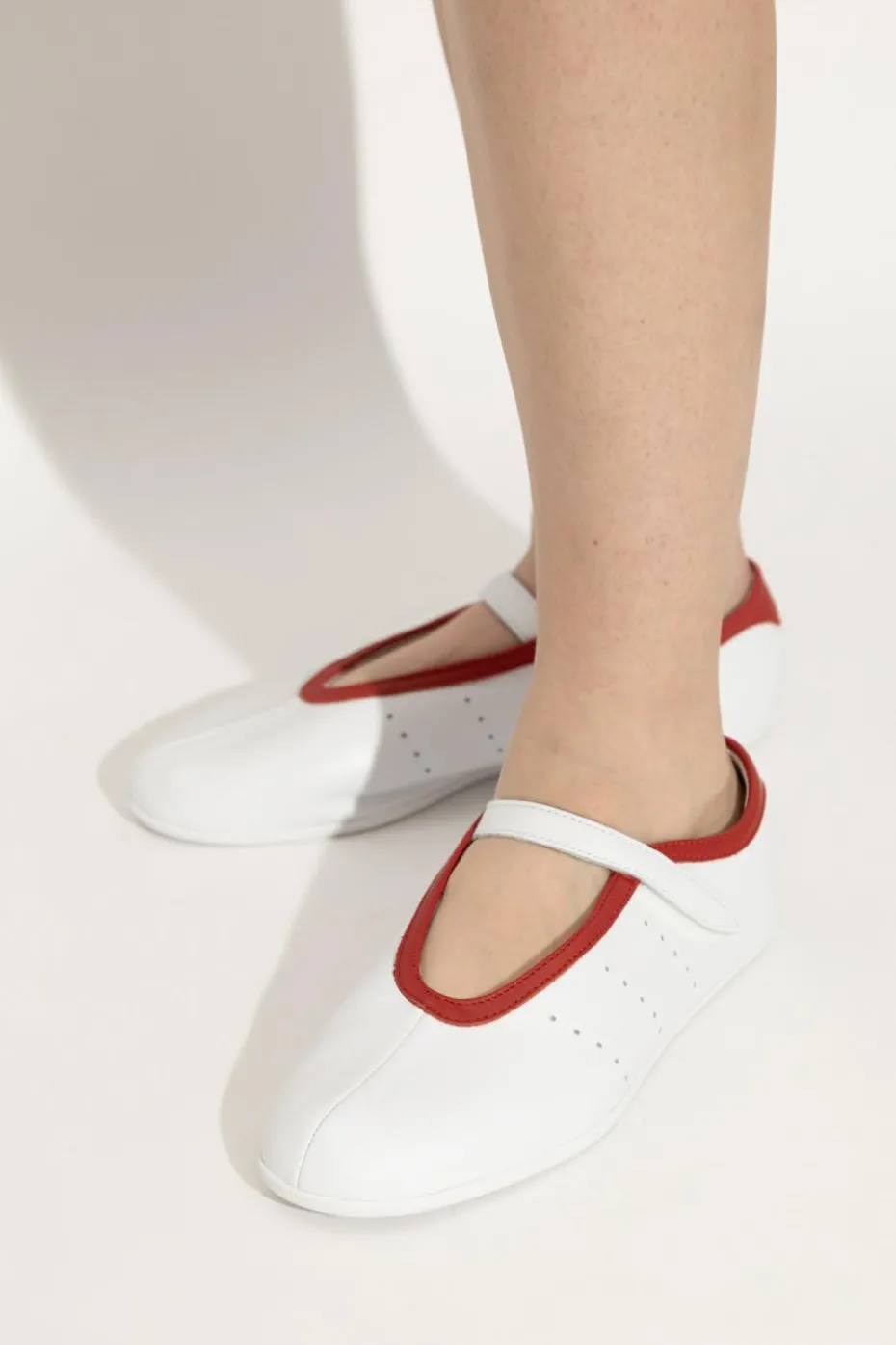 ADIDAS Originals WHITE Ballet Flats "Stan Smith Lo"