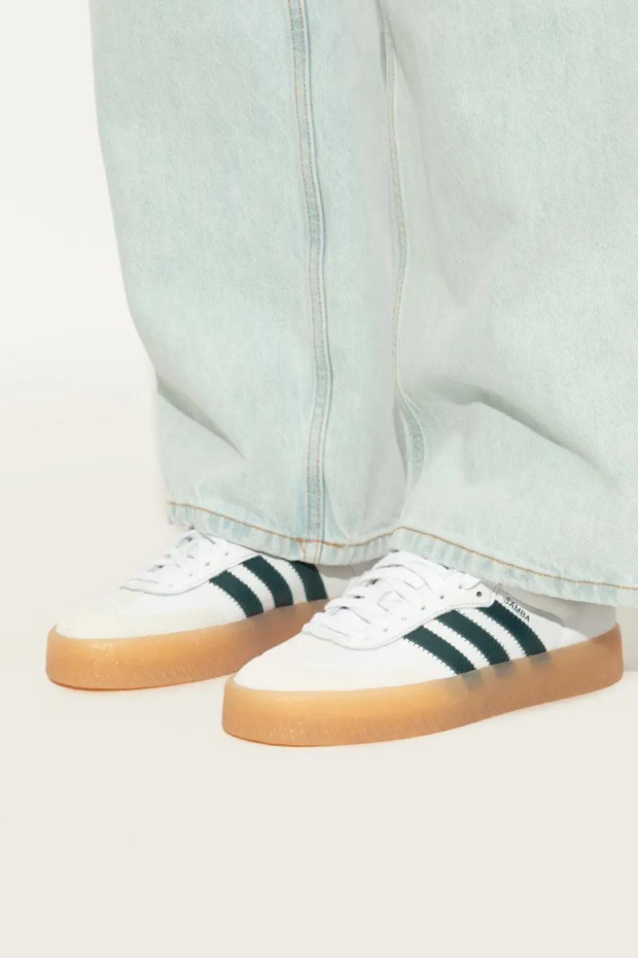 ADIDAS Originals WHITE "SAMBAE W" sports shoes