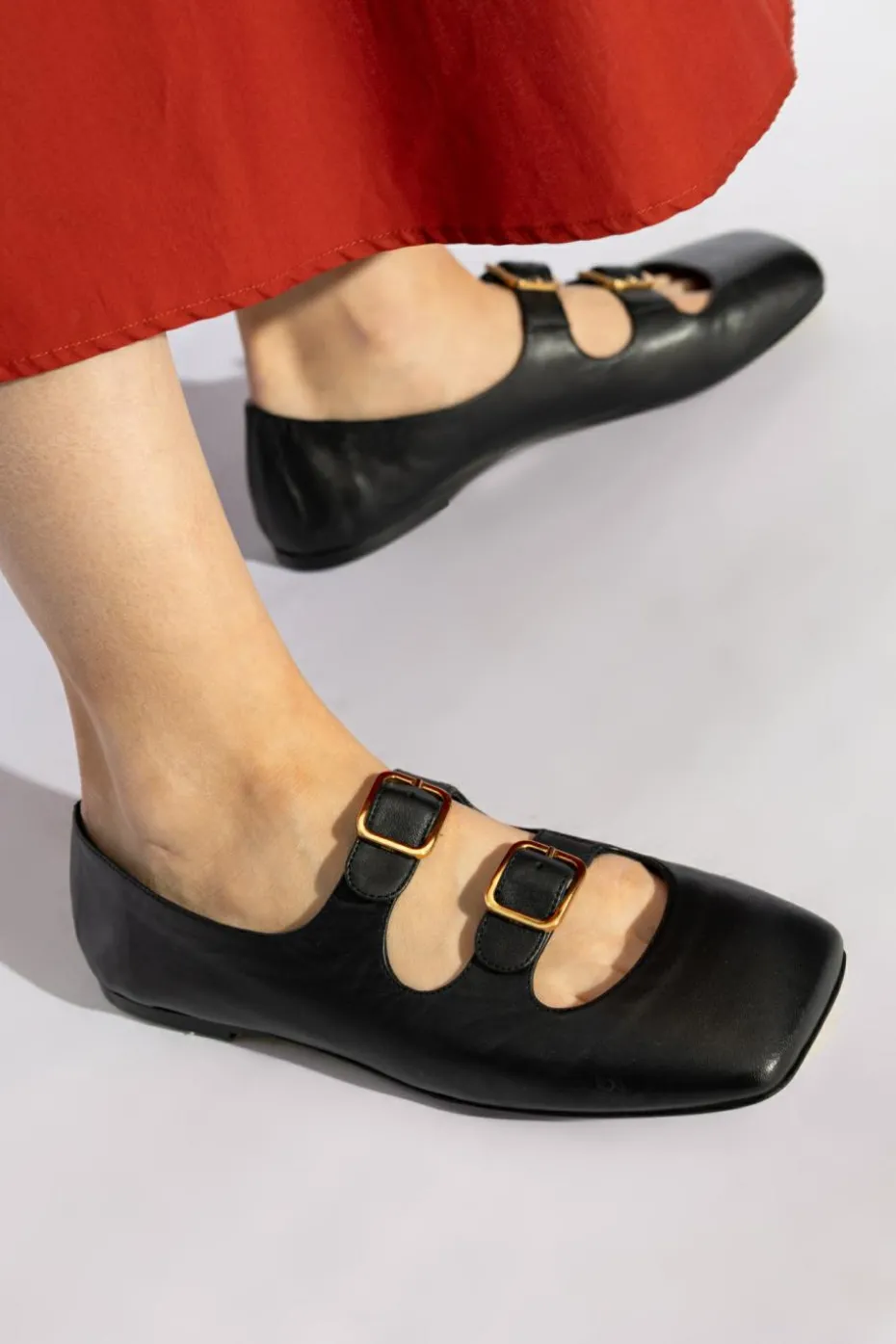 AGL BLACK Ballet Flats Ceramic