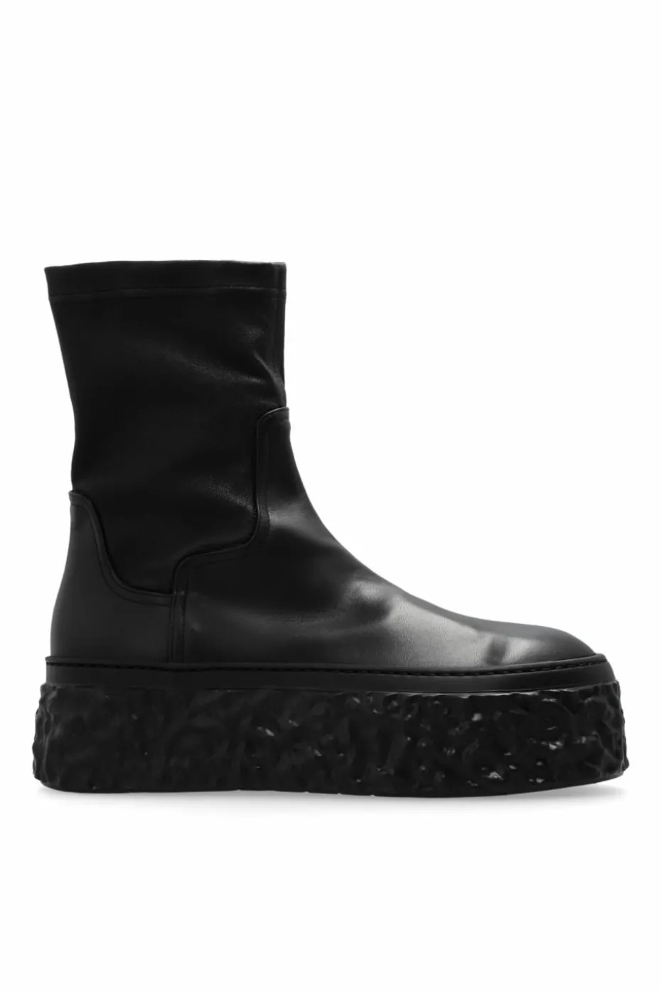 AGL BLACK Leather ankle boots