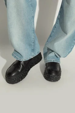 AGL BLACK Leather ankle boots