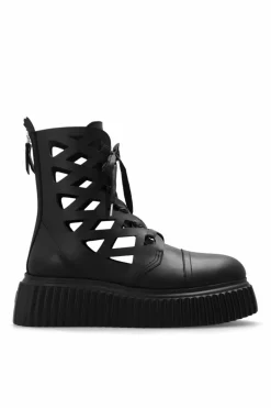 AGL BLACK āViggyā platform ankle boots