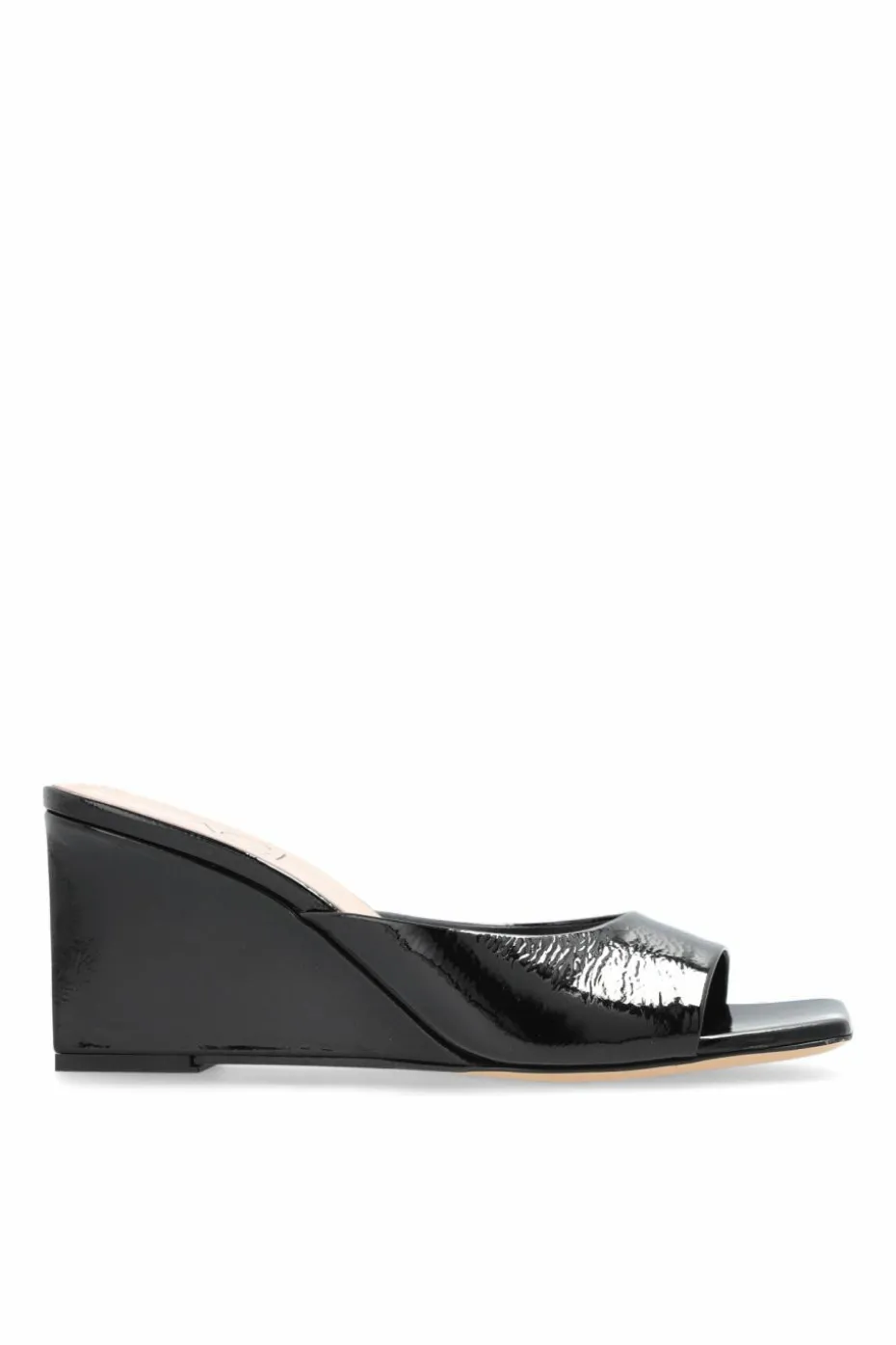AGL BLACK Wedge Slides Mimi S