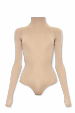 Alaïa beige Body with high neck