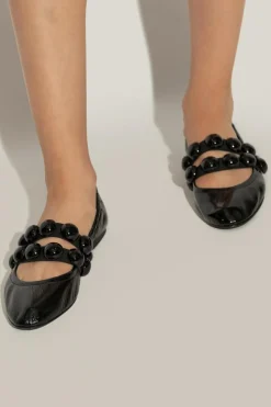 Alaïa BLACK Ballerinas with decorative finishing