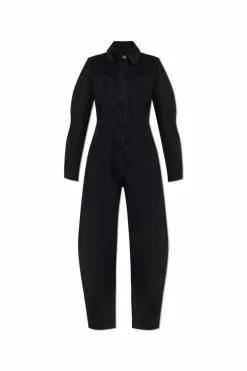Alaïa BLACK Denim jumpsuit