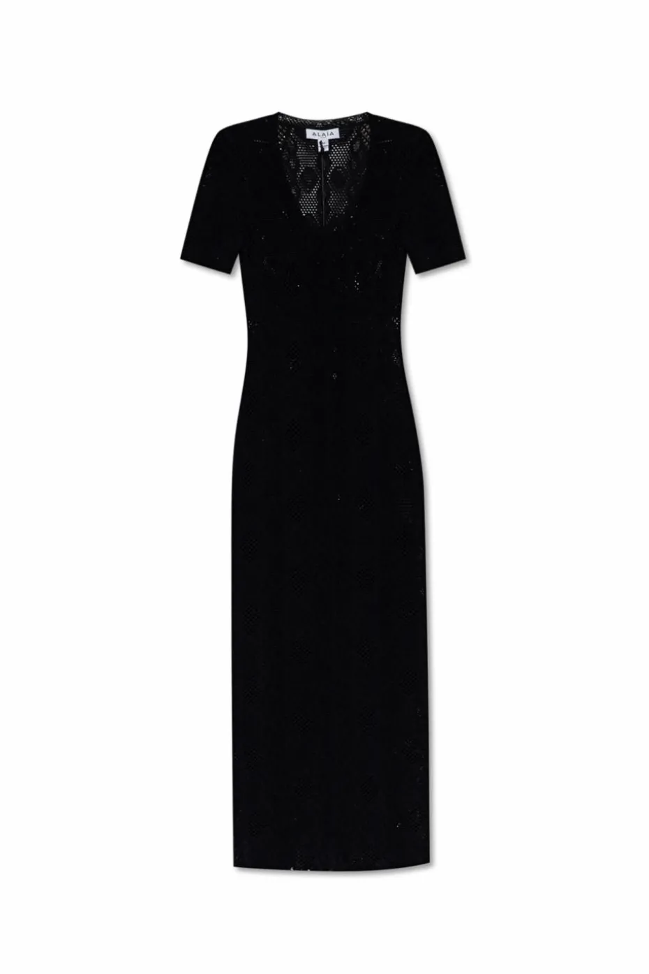 Alaïa BLACK Dress with short sleeves