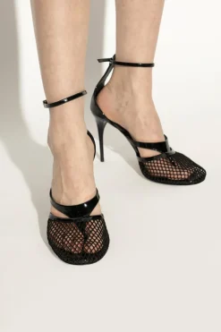 Alaïa BLACK Heeled sandals Fishnet