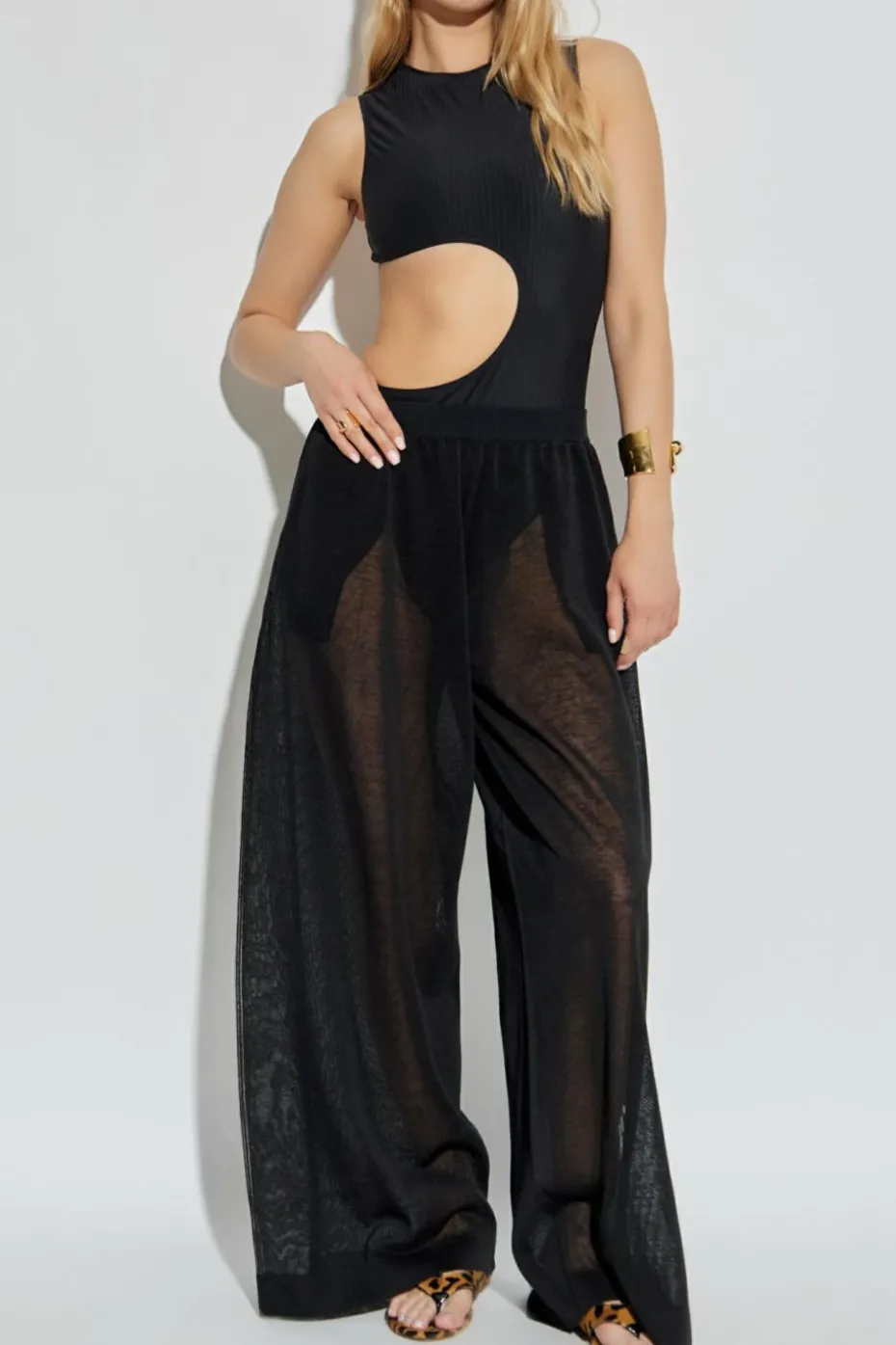 Alaïa BLACK One-piece swimsuit