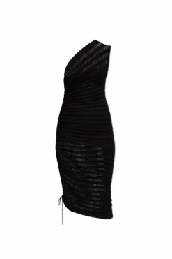 Alaïa BLACK One-shoulder dress