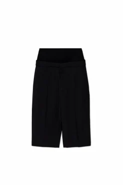 Alaïa BLACK Pleated shorts