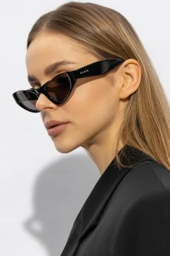 Alaïa BLACK Sunglasses with logo