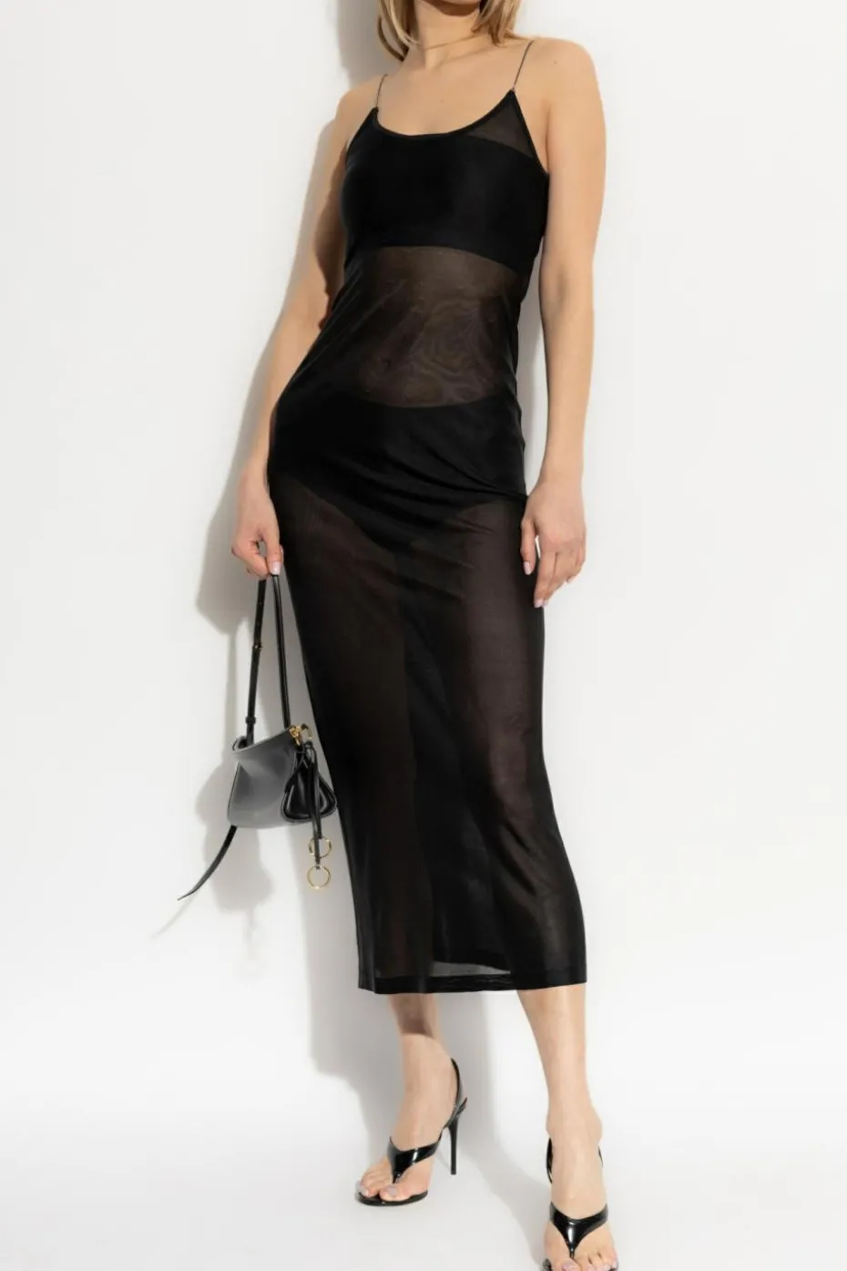 Alaïa BLACK Transparent dress
