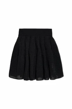 Alaïa BLACK Two-layer skirt