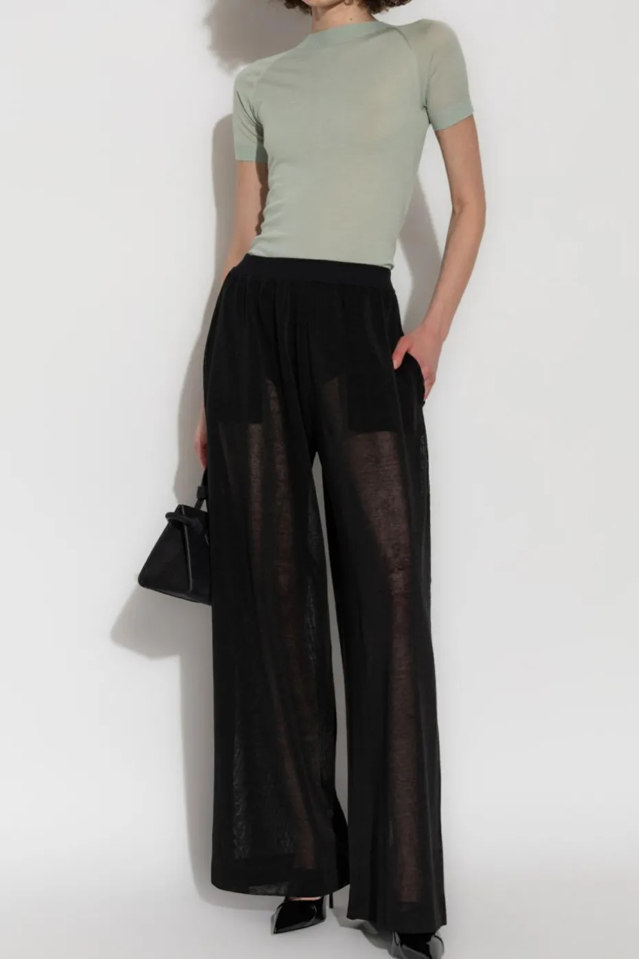 Alaïa BLACK Wide-leg pants