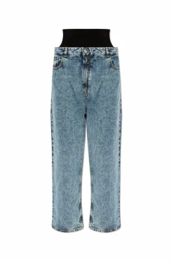 Alaïa BLUE High-Waisted Jeans