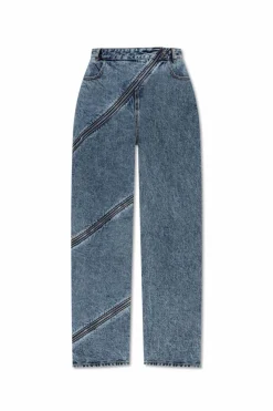 Alaïa BLUE "Spiral" jeans
