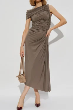 Alaïa BROWN Dress with Draping