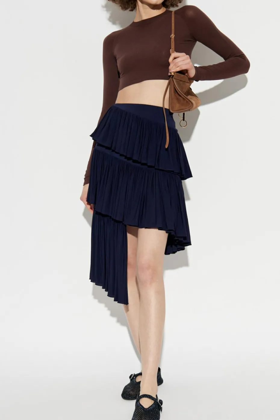 Alaïa BROWN Long sleeve top