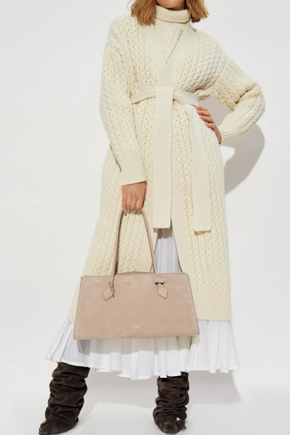 Alaïa cream Wool Cardigan