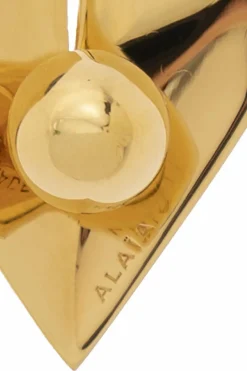 Alaïa GOLD Brass earrings