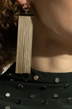 Alaïa GOLD Brass earrings