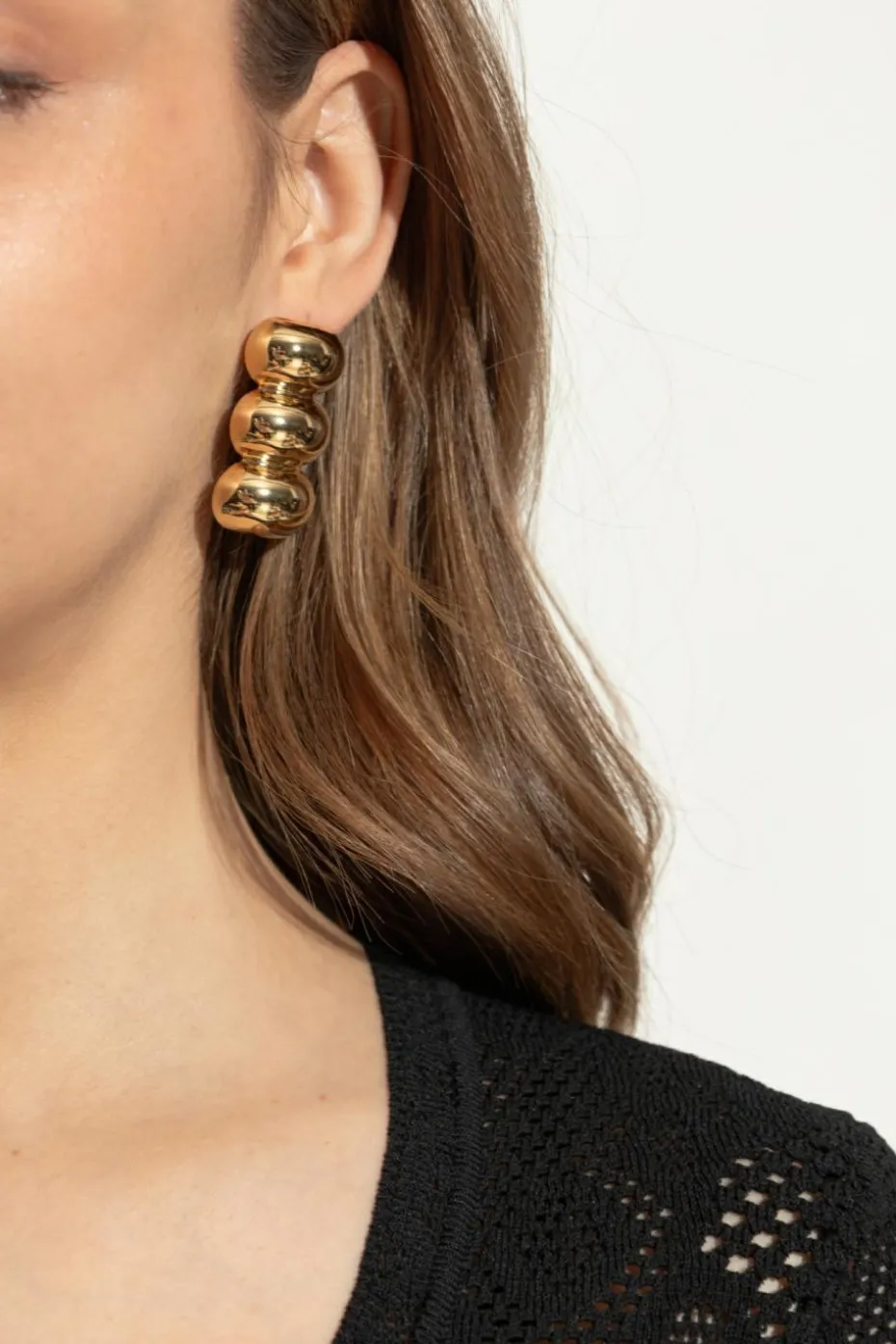 Alaïa GOLD Brass earrings