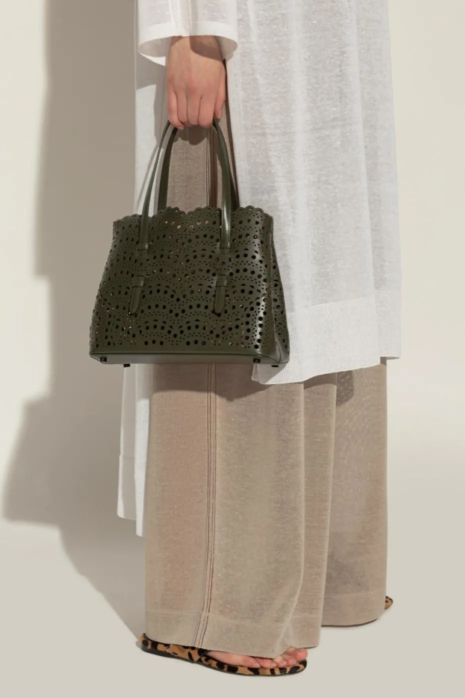 Alaïa GREEN Handbag "Mina 25"