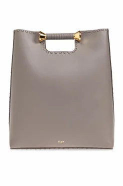 Alaïa GREY Bag Bobine shopper style