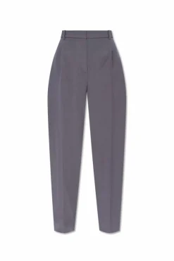 Alaïa GREY Creased trousers