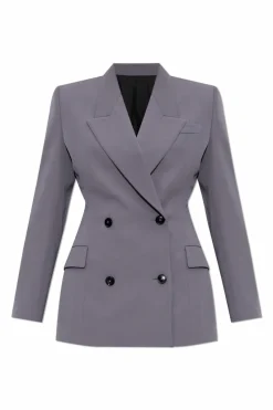 Alaïa GREY Double-breasted blazer