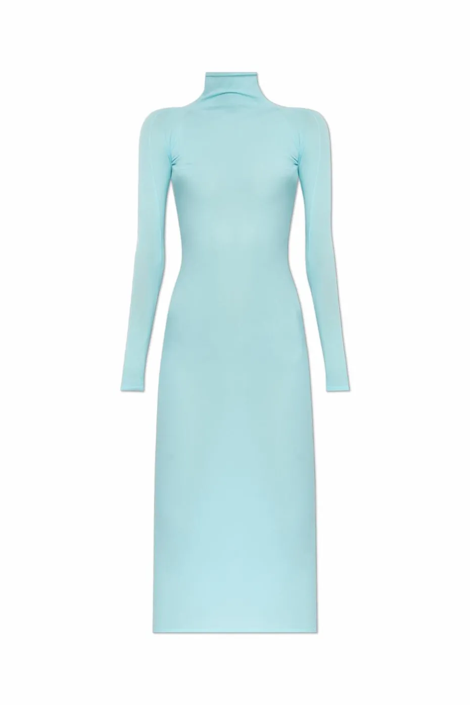 Alaïa light blue Turtleneck dress