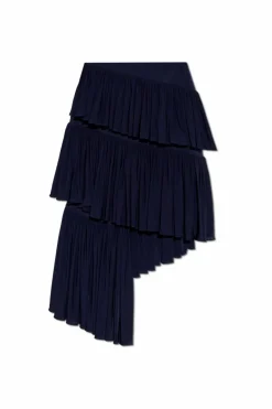 Alaïa NAVY BLUE Asymmetrical skirt