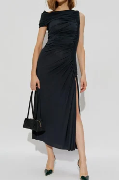 Alaïa NAVY BLUE Dress with Draping