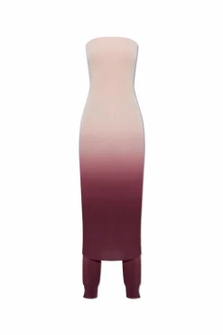 AlaĆÆa PINK Off-shoulder jumpsuit