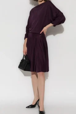 Alaïa PURPLE Linen dress
