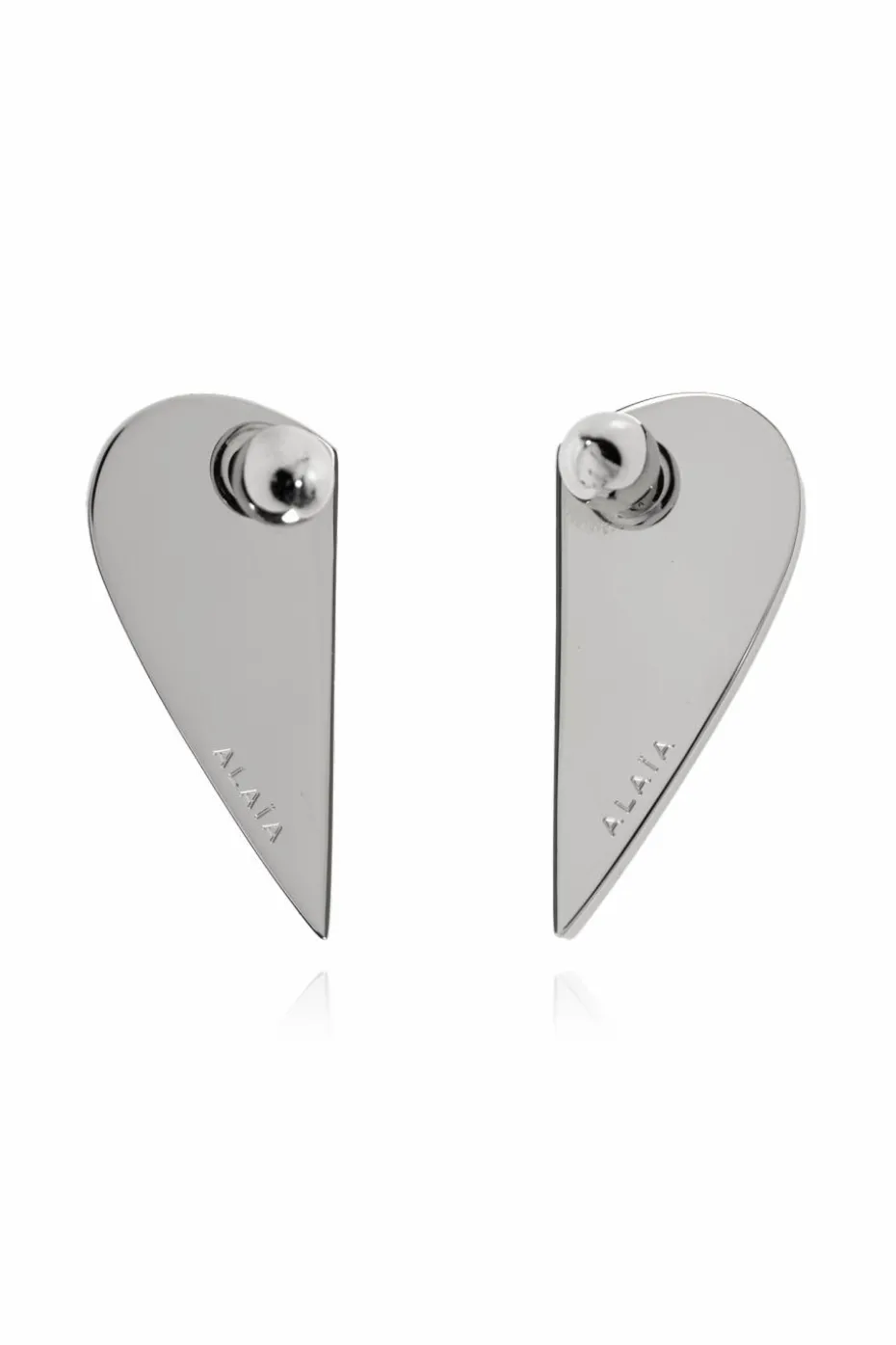 Alaïa RED ‘Demi Coeur Bombe’ Earrings